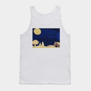 Night Sky Watercolour Painting Tank Top